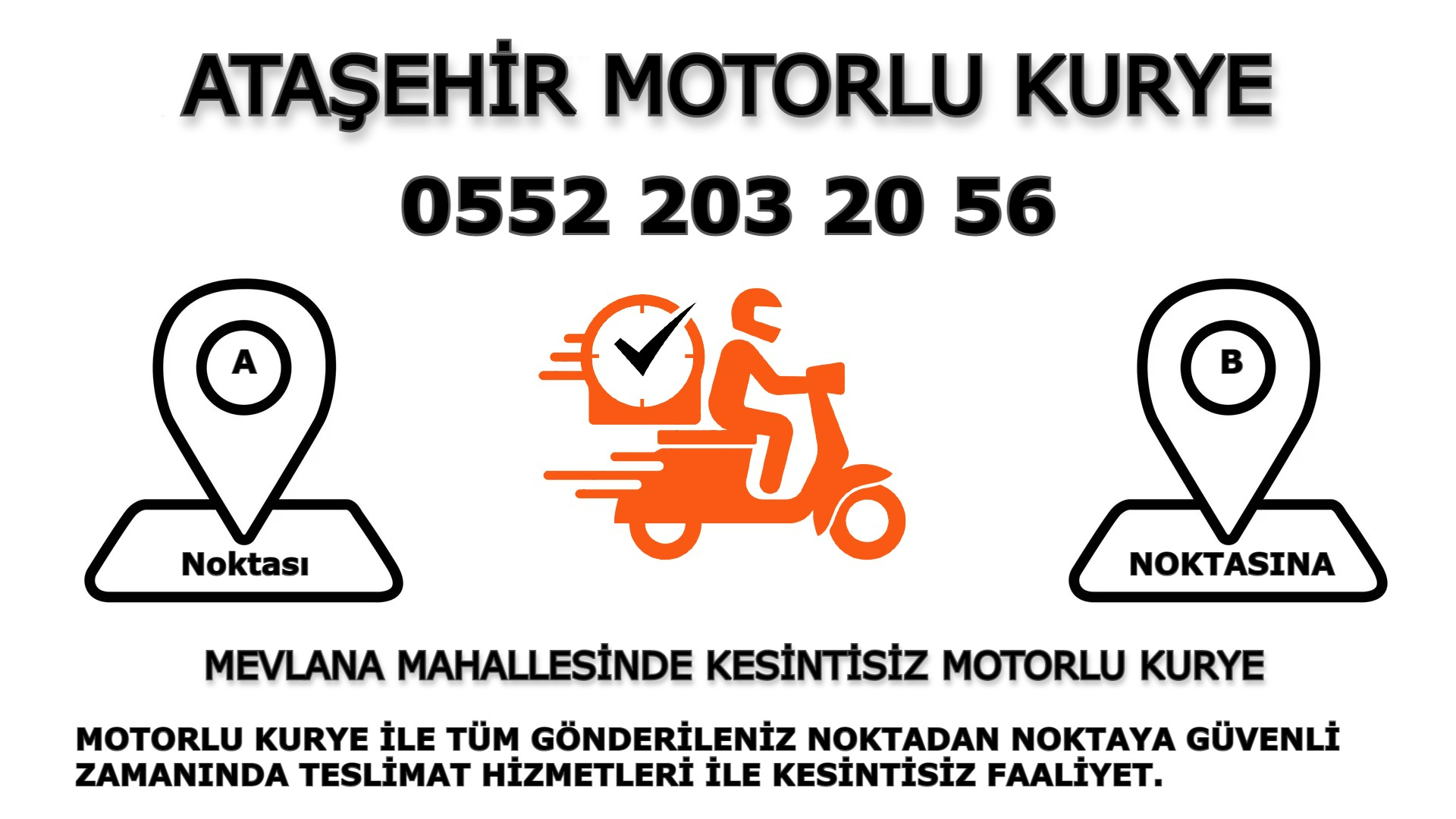 Mevlana Acil Motorlu Kurye |7/24 | 0552 203 20 56