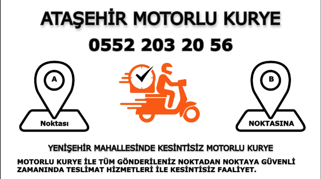 Yenişehir Acil Motorlu Kurye |7/24 | 0552 203 20 56